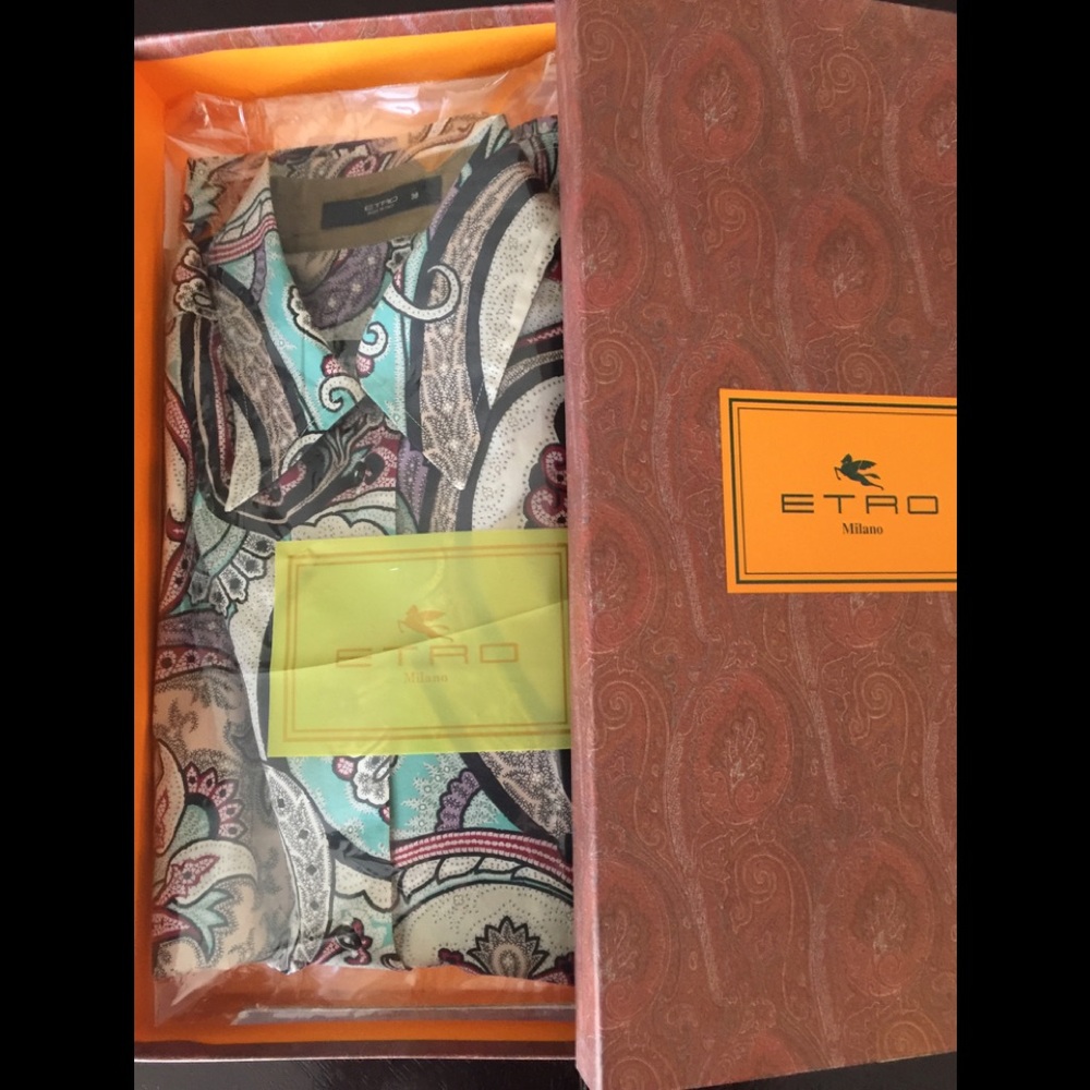 Etro Italy lady’s button down shirts size 38
